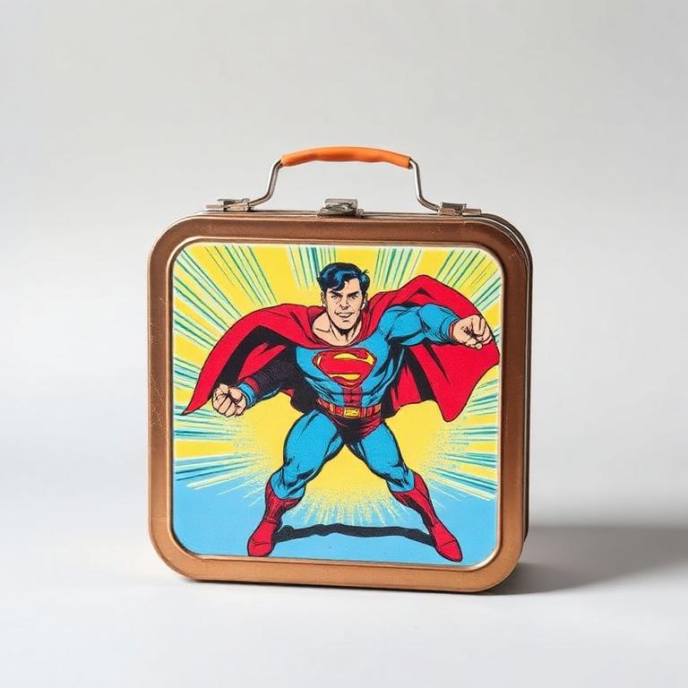 Caped Hero Metal Lunchbox