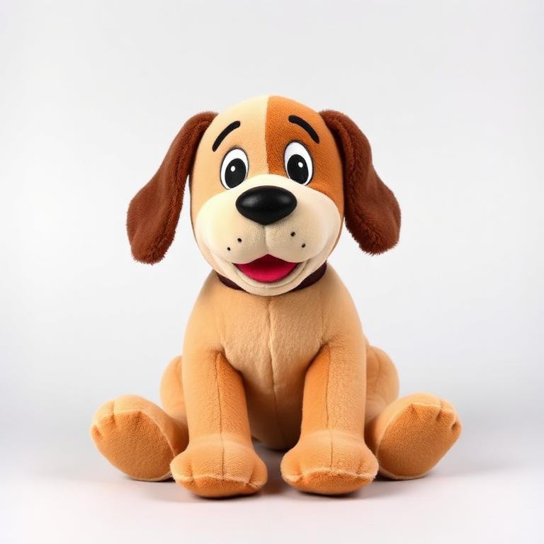 Big Grin Cartoon Dog Plush